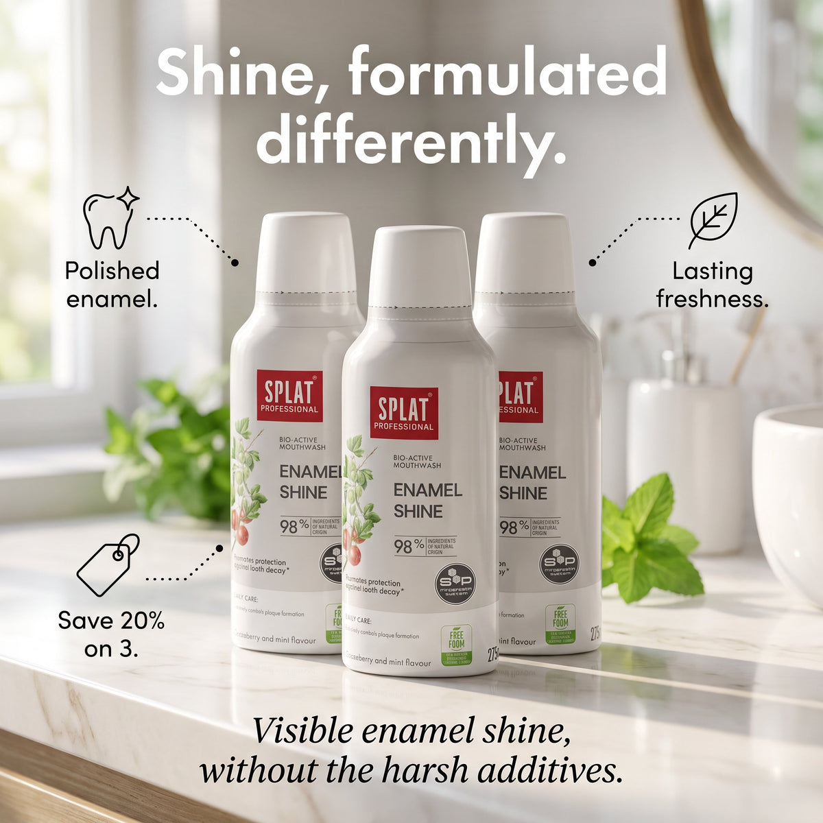 Enamel Shine | Mineral Care & Polished Brightness
