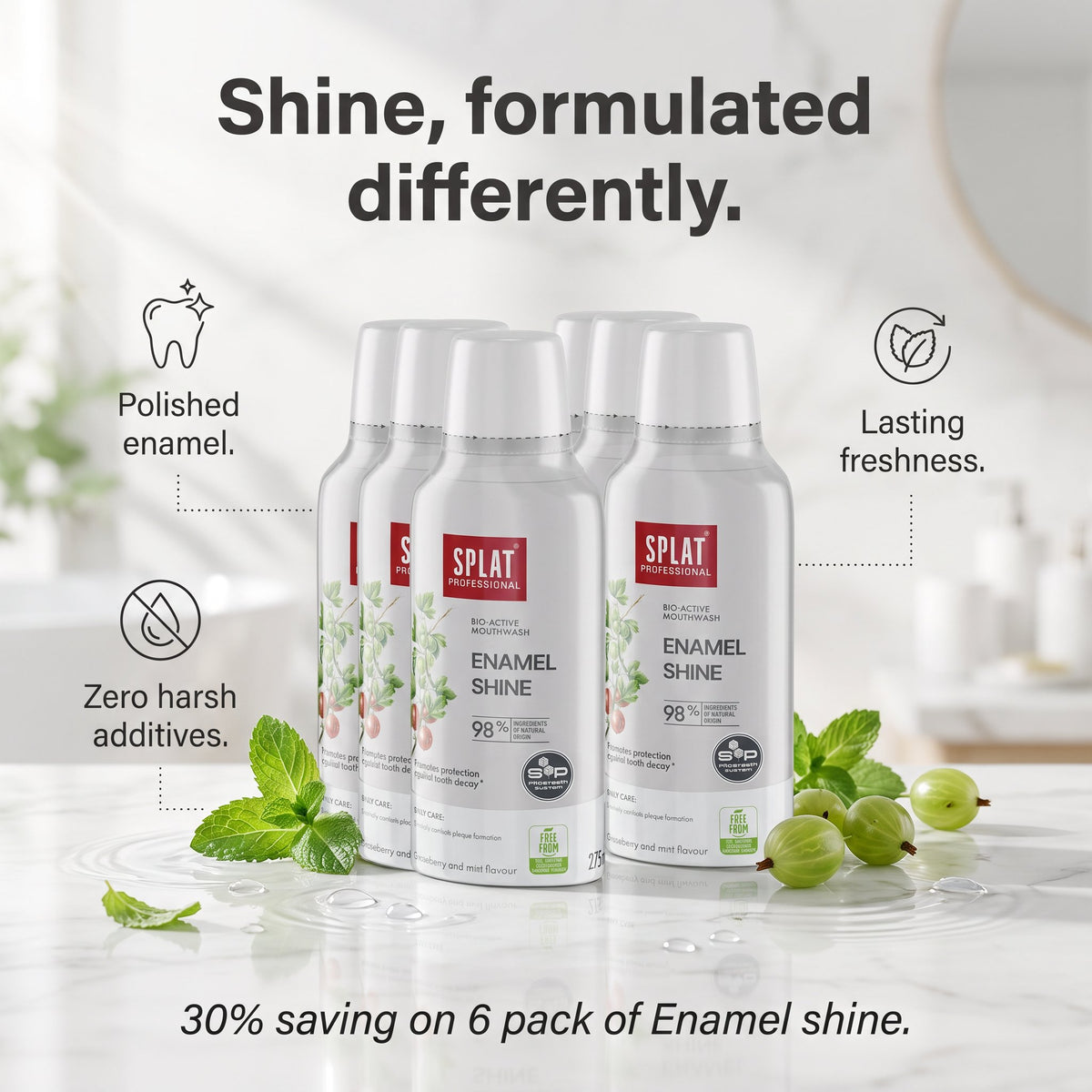 Enamel Shine | Mineral Care & Polished Brightness